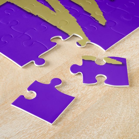 Weihnachtsbaum Stencil Gold Puzzle (Seite)