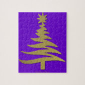 Weihnachtsbaum Stencil Gold Puzzle (Vertikal)