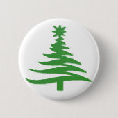 Weihnachtsbaum Stencil Green Button (Vorderseite)