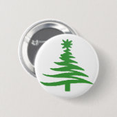 Weihnachtsbaum Stencil Green Button (Vorne & Hinten)
