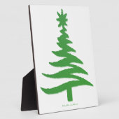 Weihnachtsbaum Stencil Green Fotoplatte (Seite)