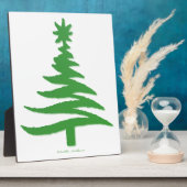 Weihnachtsbaum Stencil Green Fotoplatte (Seite)