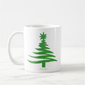Weihnachtsbaum Stencil Green Kaffeetasse (Links)