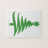 Weihnachtsbaum Stencil Green Puzzle (Horizontal)