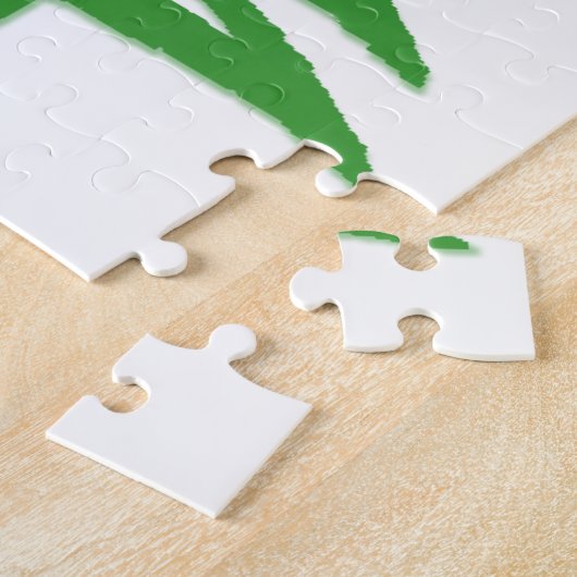 Weihnachtsbaum Stencil Green Puzzle (Seite)