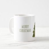 Weihnachtsbaum-Stern-Ornamente Kaffeetasse (Vorderseite Links)