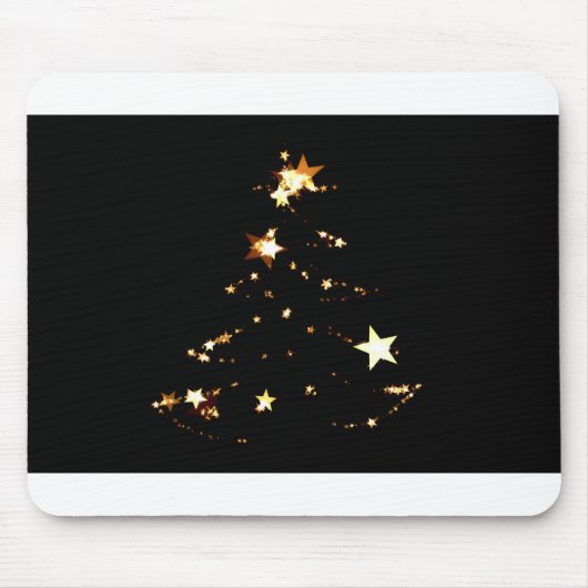 Weihnachtsbaum Sterne Adventdekor Mousepad (Vorne)