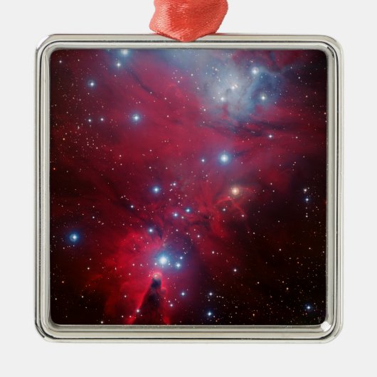 Weihnachtsbaum-Sternhaufen Silbernes Ornament (Vorne)