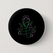 Weihnachtsbaum Stethoscope Nurse Weihnachten Button (Vorderseite)