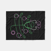 Weihnachtsbaum Stethoscope Nurse Weihnachten Fleecedecke (Vorderseite (Horizontal))