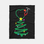 Weihnachtsbaum Stethoscope Nurses Xmas Scrub Fleecedecke (Vorderseite)