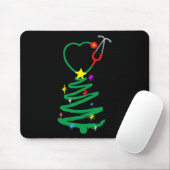 Weihnachtsbaum Stethoscope Nurses Xmas Scrub Mousepad (Mit Mouse)