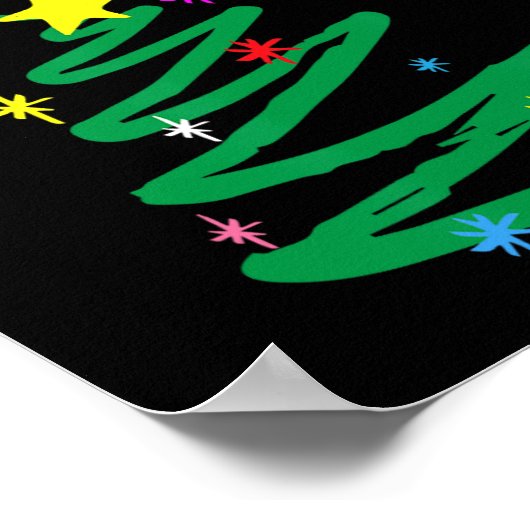 Weihnachtsbaum Stethoscope Nurses Xmas Scrub Poster (Ecke)