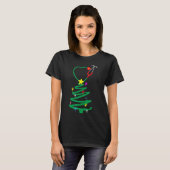 Weihnachtsbaum Stethoscope Nurses Xmas Scrub T-Shirt (Vorne ganz)