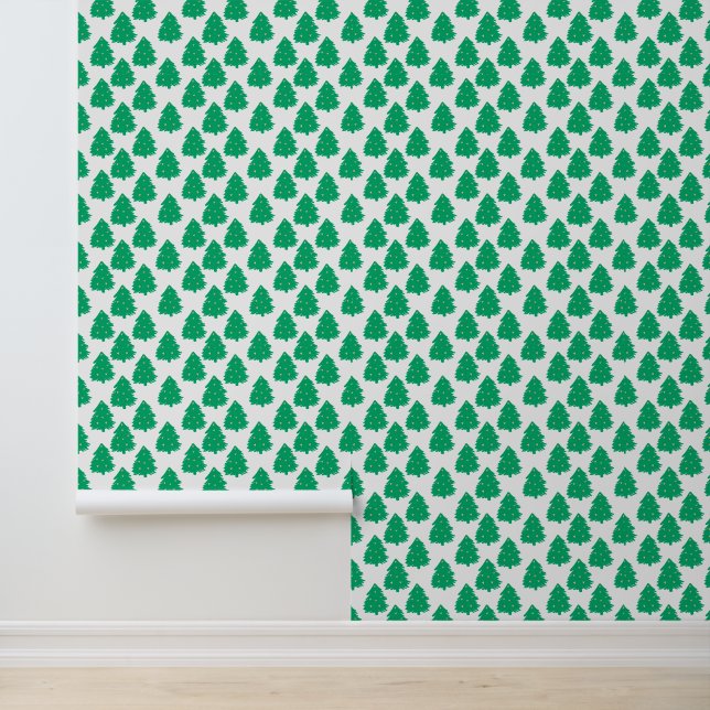 Weihnachtsbaum-Stick und Peel Tapete (Anwendung)
