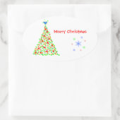 Weihnachtsbaum - Sticker (Tasche)