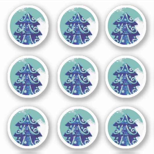 Weihnachtsbaum-Sticker-Pack Aufkleber (Vorderseite)