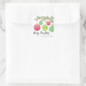 Weihnachtsbaum-Sticker Quadratischer Aufkleber (Tasche)