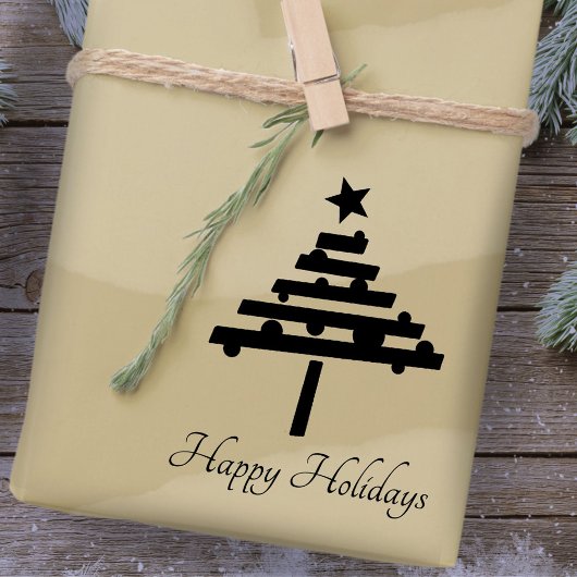 Weihnachtsbaum Stilvolle Skriptwoche Gummistempel