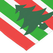 Weihnachtsbaum-Streifen Kurzer Tischläufer (Ecke)