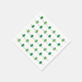 Weihnachtsbaum Streifen Muster Party Serviette (Ecke)