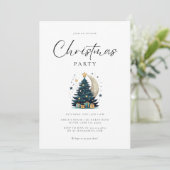 Weihnachtsbaum streift den Mond Einladung (Stehend Vorderseite)