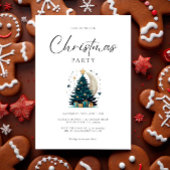 Weihnachtsbaum streift den Mond Einladung