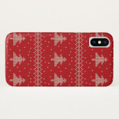 Weihnachtsbaum Sweater Snowflake iPhone Case (Rückseite (Horizontal))