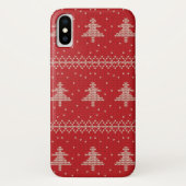 Weihnachtsbaum Sweater Snowflake iPhone Case (Rückseite)