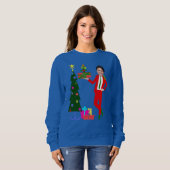 Weihnachtsbaum Sweatshirt (Vorne ganz)