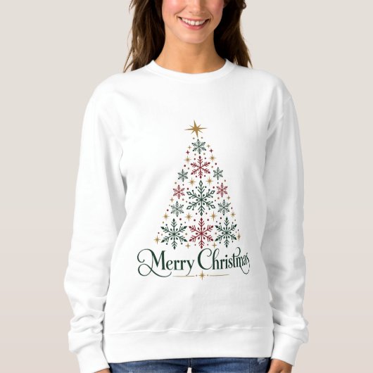 Weihnachtsbaum Sweatshirt (Vorderseite)