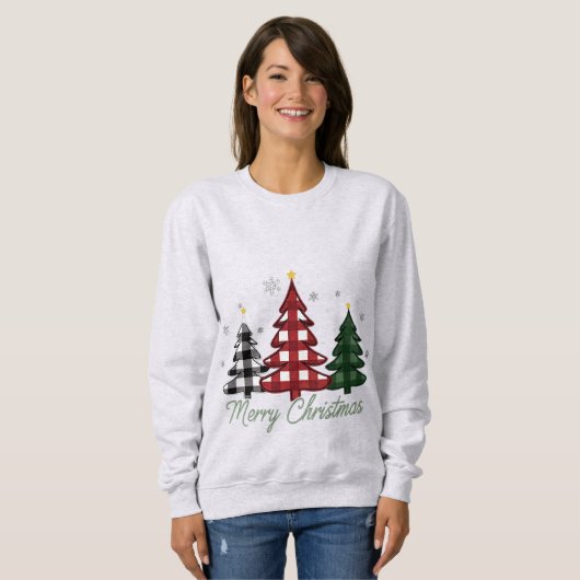 Weihnachtsbaum Sweatshirt (Vorne ganz)