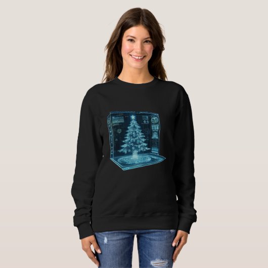 Weihnachtsbaum Sweatshirt (Vorne ganz)