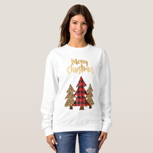 Weihnachtsbaum Sweatshirt (Vorne ganz)