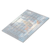 Weihnachtsbaum Szene Niedlich Hirschgewächse Snowm Notizblock (angewinkelt)