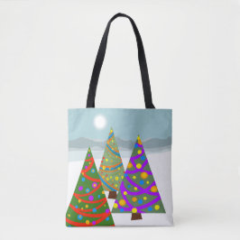 Weihnachtsbaum-Szene-Tasche Tasche