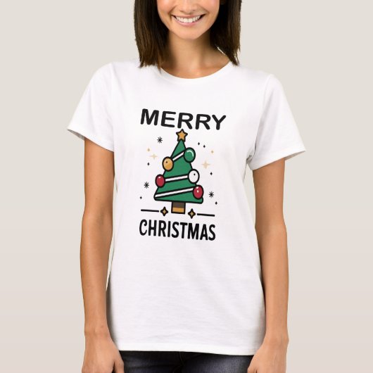 Weihnachtsbaum T-Shirt (Vorderseite)