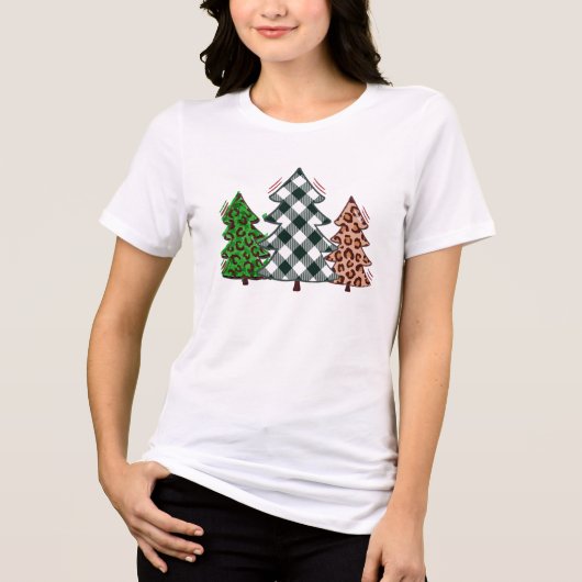 Weihnachtsbaum T - Shirt - farbenfroher Urlaub (Vorderseite)