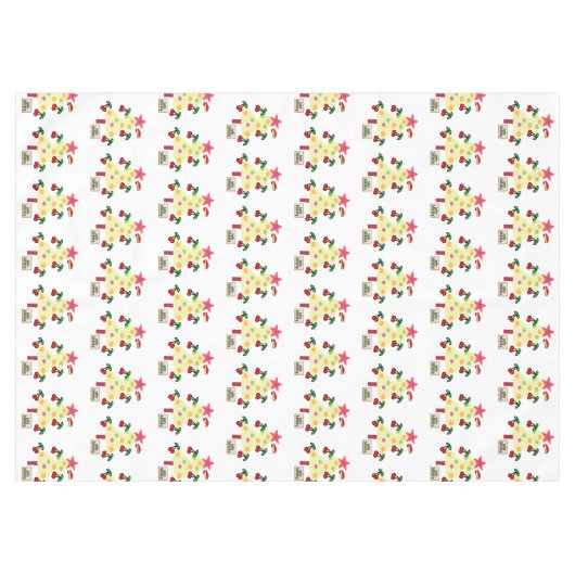 Weihnachtsbaum Tablecloth, Cherries Jolly Holiday Tischdecke (Vorderseite (Horizontal))