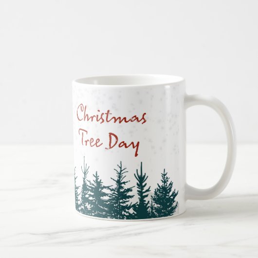 Weihnachtsbaum-Tag-Kaffeepause Tasse (Rechts)