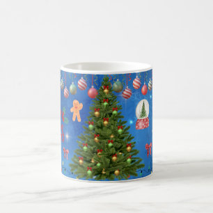 Weihnachtsbaum-Tanne-Festtags-Keramik-Tasse Kaffeetasse