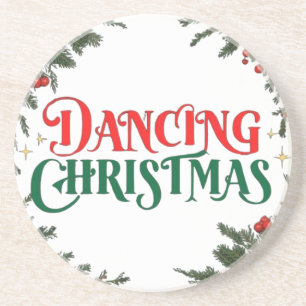 Weihnachtsbaum - Tanzweihnachtsmann Getränkeuntersetzer