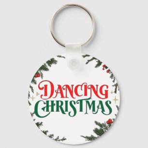 Weihnachtsbaum - Tanzweihnachtsmann Schlüsselanhänger