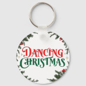 Weihnachtsbaum - Tanzweihnachtsmann Schlüsselanhänger (Rückseite)