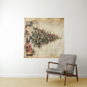 Weihnachtsbaum-Tapestry Wandteppich (Beispiel (Horizontal))