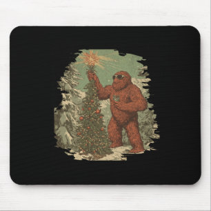 Weihnachtsbaum Tarot Xmas Sasquatch Mousepad