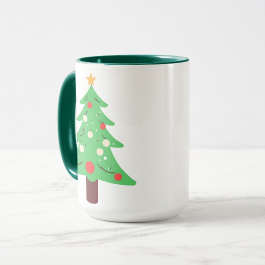 Weihnachtsbaum Tasse (Vorderseite Links)