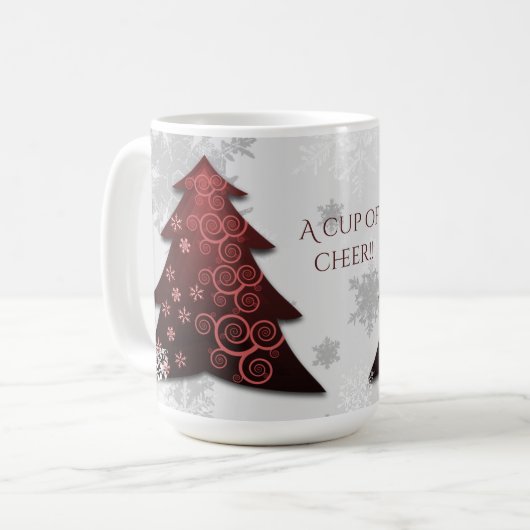 Weihnachtsbaum Tasse (Vorderseite Links)
