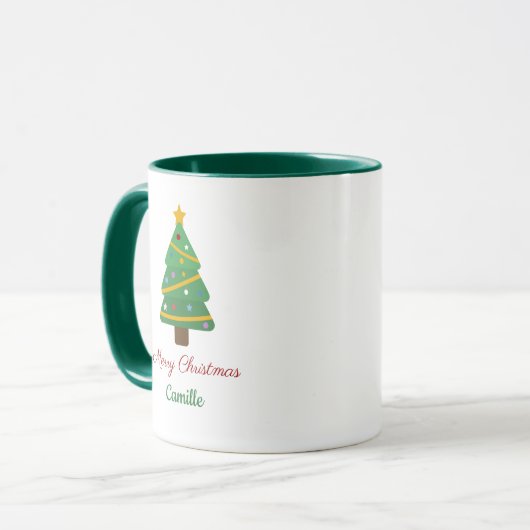 Weihnachtsbaum Tasse (Vorderseite Links)