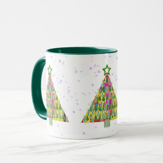 Weihnachtsbaum Tasse (Vorderseite Links)